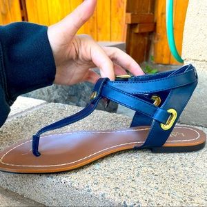 Navy Blue Ralph Lauren Sandals (7)